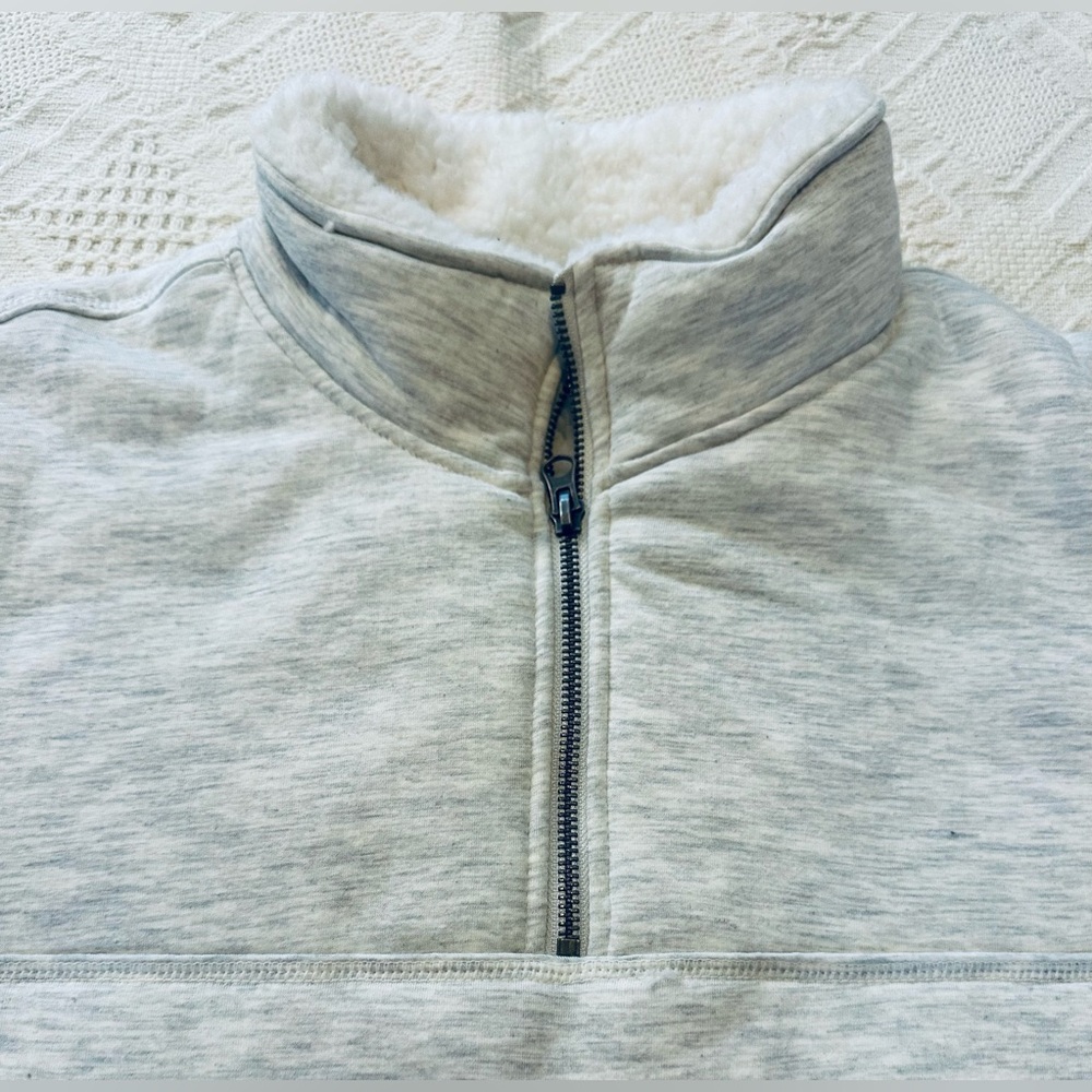 Fleece Quarter-Zip Pullover Fully Lined Fleece - image 2